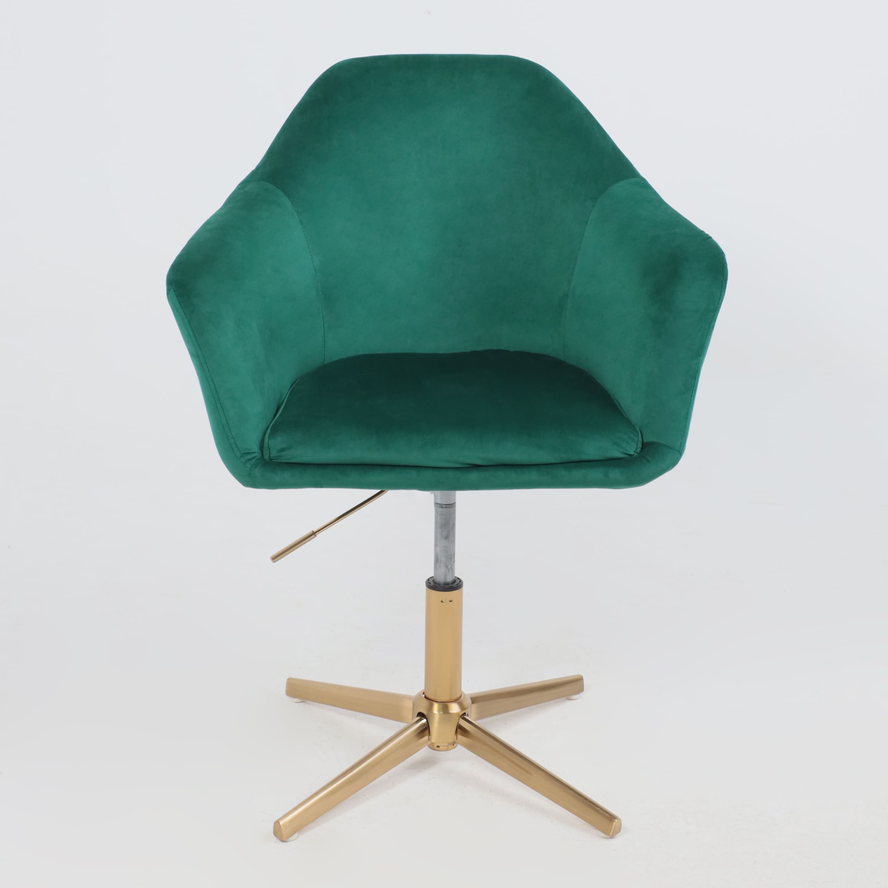 Кресло поворотное Dubai, зеленый, велюр