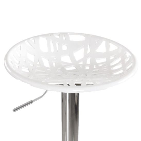 Барный стул Nest белый глянец