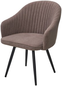 Стул АВИОР (AVIOR) 360 град. поворот. B5 Капучино, велюр / черный каркас