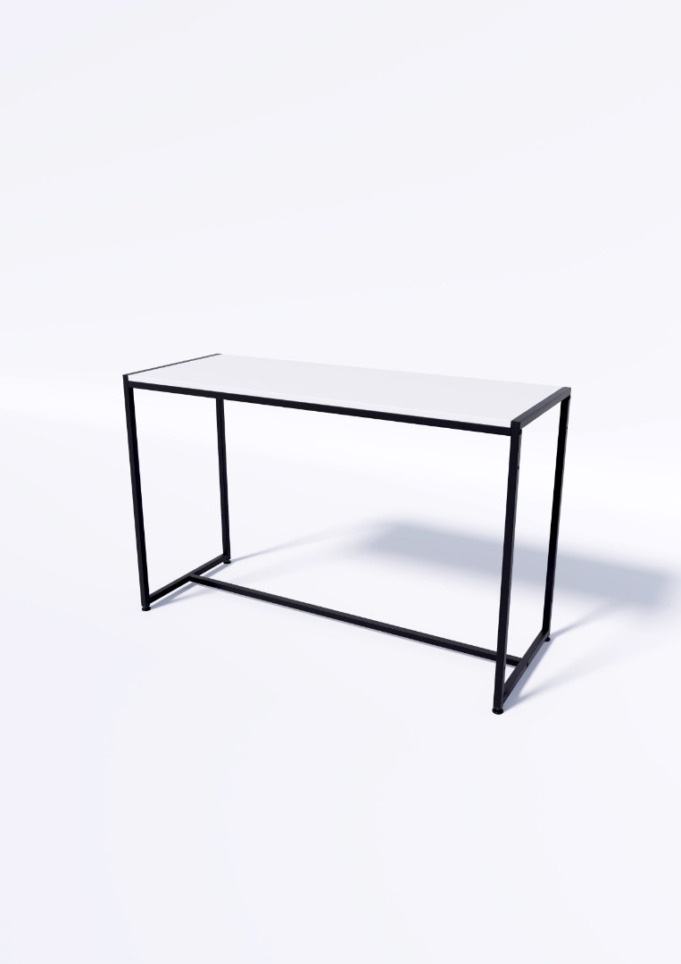 Стол TEVOLO демонстрационный черный-дуб сонома В75Ш120Г45