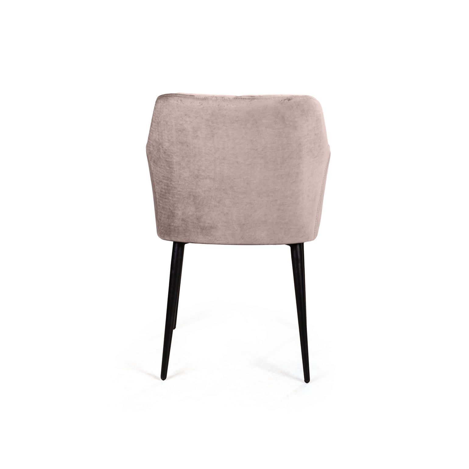 Стул с подлокотниками Роберт, бархат пепельно-бежевый 25