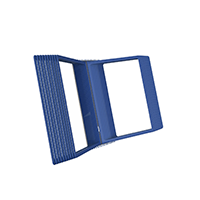 АККОРД-02.А4Gr.Bu Демосистема 20 синих панелей А4 серая настенная