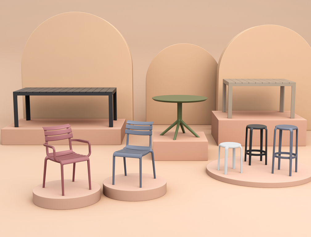 Табурет пластиковый полубарный Tom Bar 65 черный