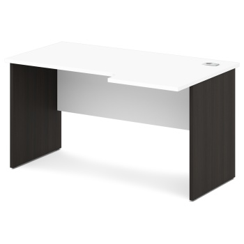 Стол эргономичный S-44 л/пр Сентида - Sentida (Восприятие) цвет Дуб Честерфилд и Белый