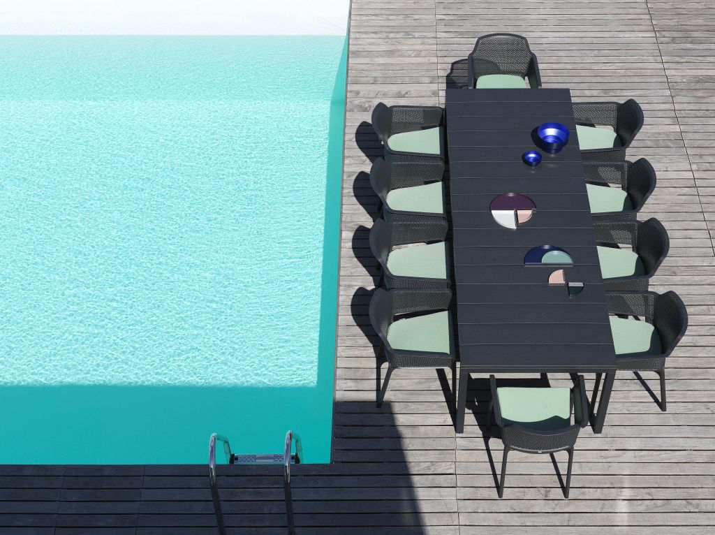 Стол пластиковый раздвижной Rio 210 Extensibile антрацит