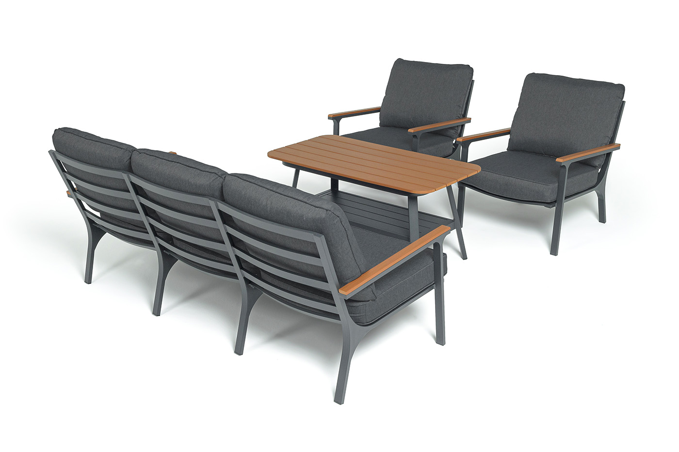 "Крокус" лаунж-зона 5-местная из алюминия