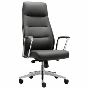 Кресло BRABIX PREMIUM "Adept EX-752", синхромеханизм, алюминий, экокожа, черное, 532930