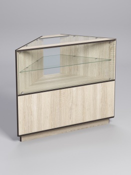 Прилавок "ТОРГОВЫЙ" №9, Дуб Сонома, кромка Дуб Венге