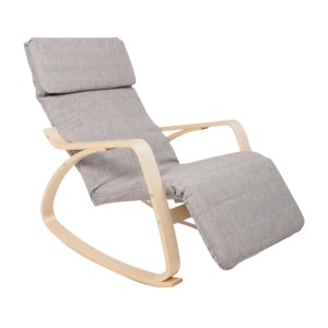 Кресло-качалка Smart, серый, ткань