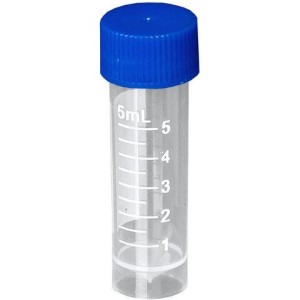Криопробирка (пробирка лабораторная) 5,0 мл, стерильная, КОМПЛЕКТ 200 шт., MR MED