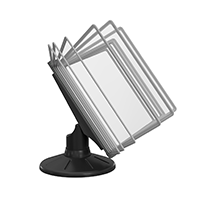 СЮИТА-01.А4Bk.Gr Демосистема настольная вращающаяся черная 10 серых панелей А4