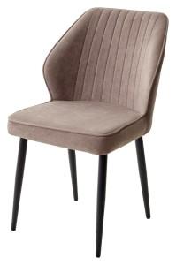 Стул VENA, цвет B5 Капучино, велюр / черный каркас