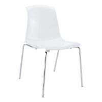 Стул прозрачный Allegra, белый