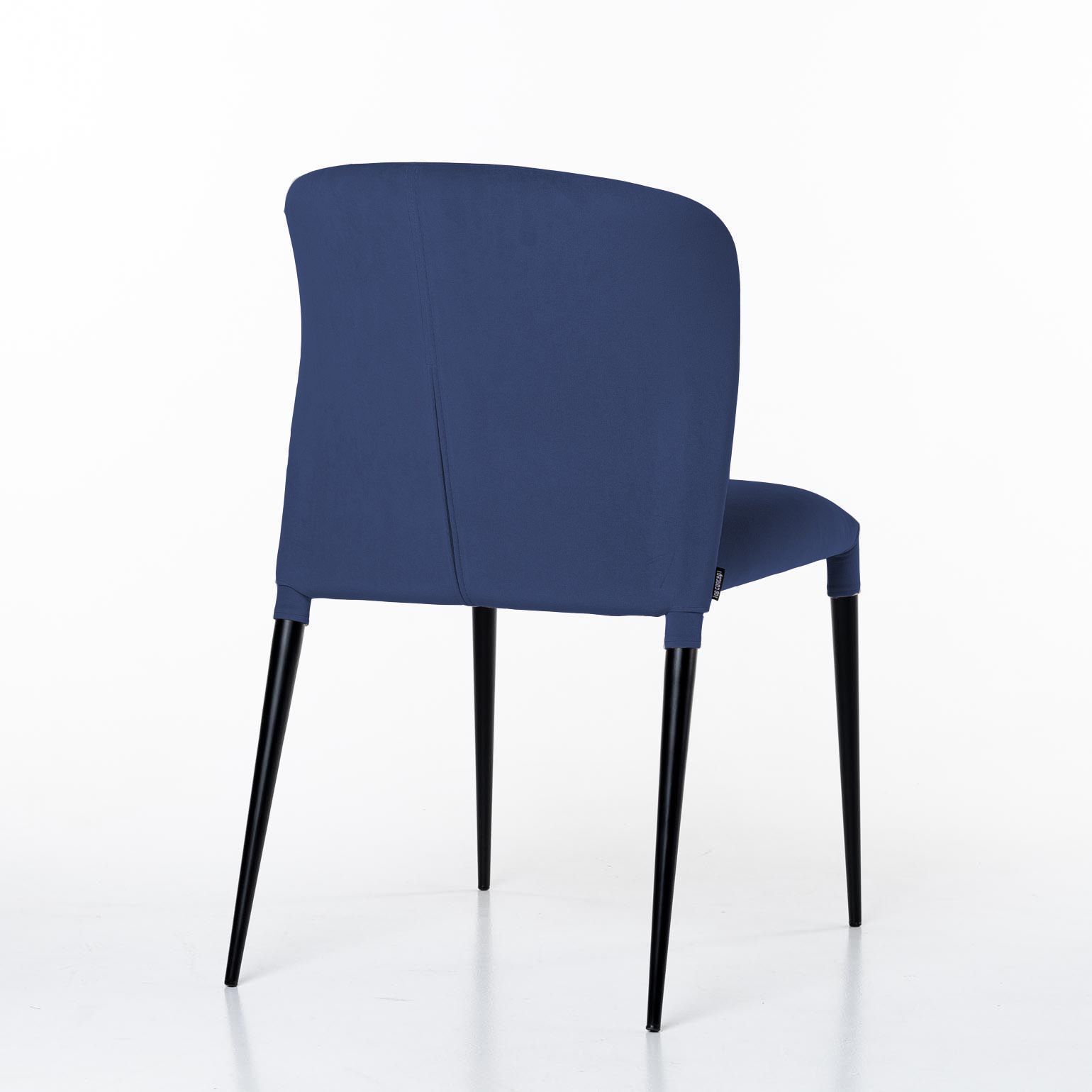 Стул Альберт, бархат синий 29