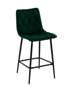 Стул полубарный Одди Diamond велюр темно-зеленый