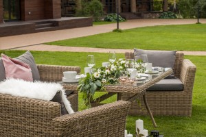 "Аффогато" обеденная группа из искусственного ротанга