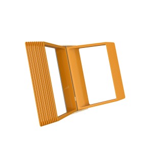 АККОРД-02.А4Gr.Or Демосистема 20 оранжевых панелей А4 серая настенная