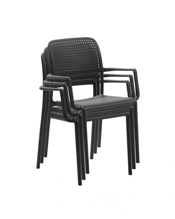 Кресло пластиковое Bora антрацит