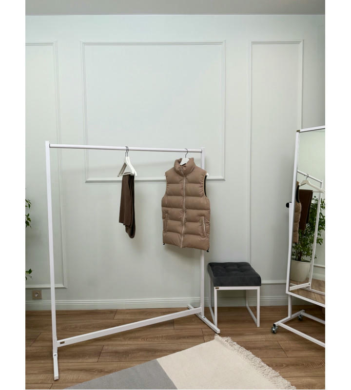 Вешалка напольная 1200 мм (белый)
