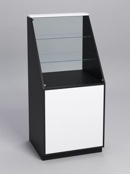 Прилавок "ТОРГОВЫЙ" №7-600, Черный, фасад белый