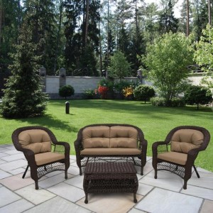 Плетеный комплект для отдыхаLV-520BB Brown-Beige