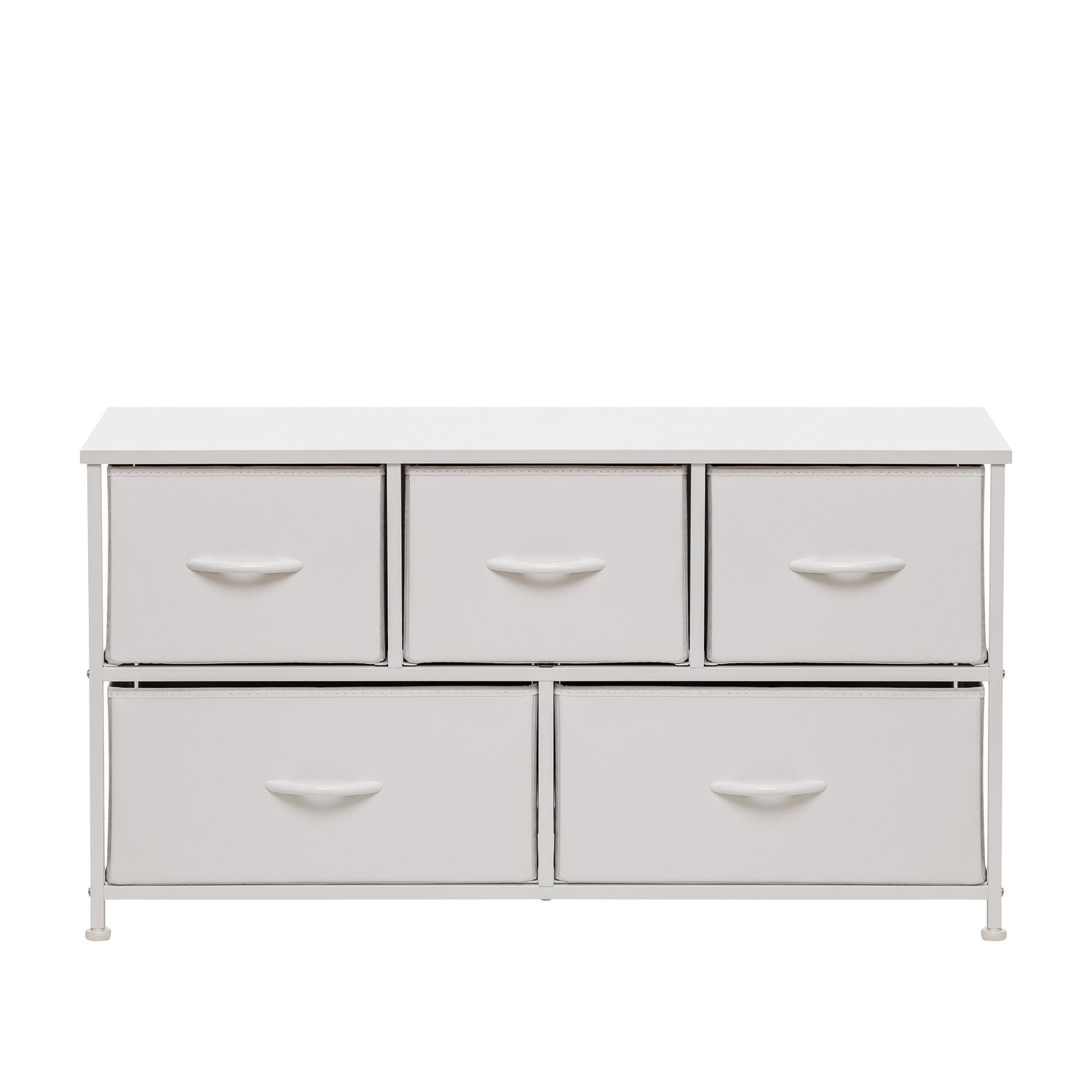 Комод Leset Линкс широкий, Каркас Белый, ящики Белые цвет Белый