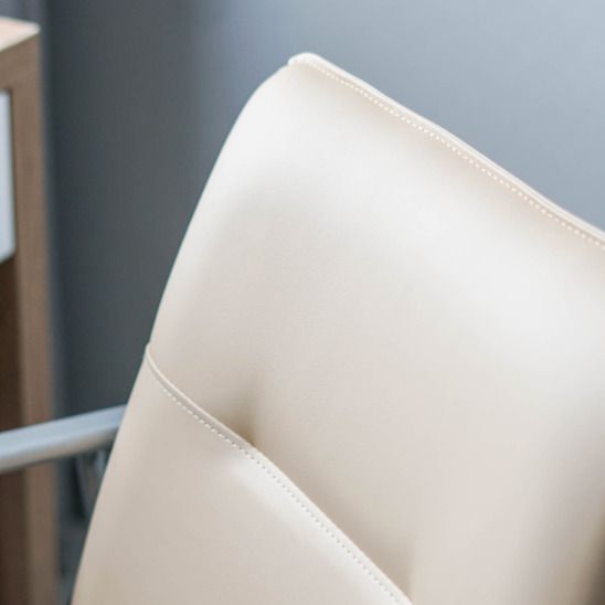 Стул Самба, светло-бежевый, каркас хром