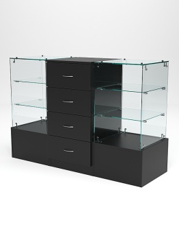 Прилавок "ИСТРА" №11-21+13+11-21, Черный