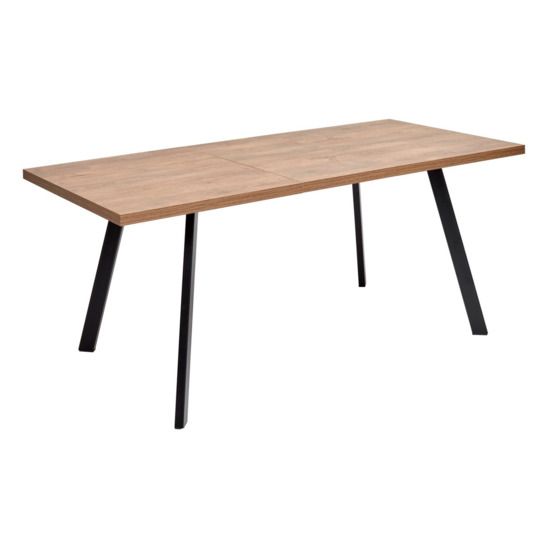 Стол Brick M 140, Дуб Канзас/ черный