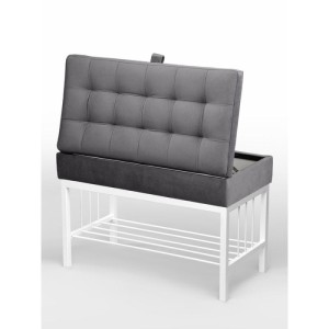 Банкетка Н-76 (белый/серый)