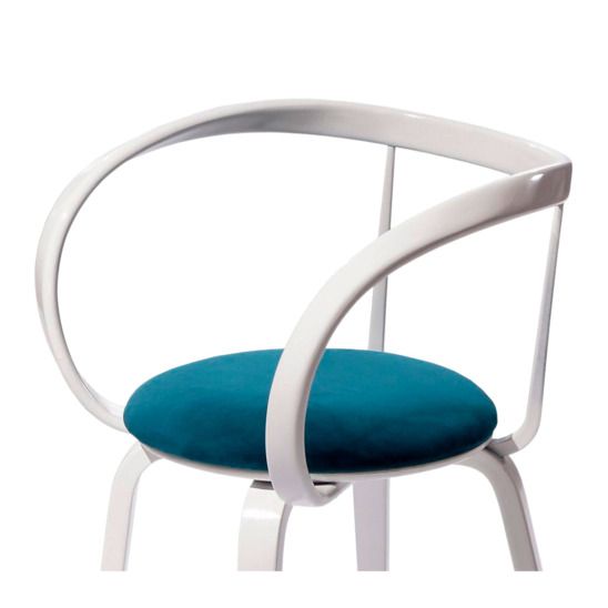 Стул Ува L, голубой/ белый