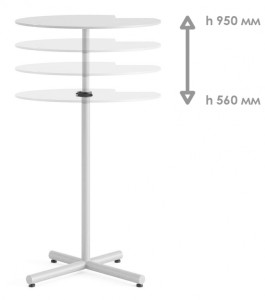 Столик приставной Corner белый
