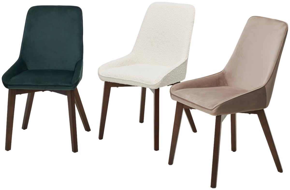 Стул CRISTIAN Future-009 латте, велюр / орех, ®DISAUR