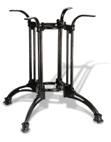 Ножка стола чугунная, черная, для ресторана, серия Имперо, для столов до 130 см, артикул 3071