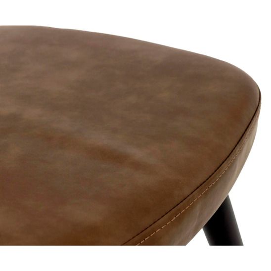 Стул Joni, темно-коричневый/ черный