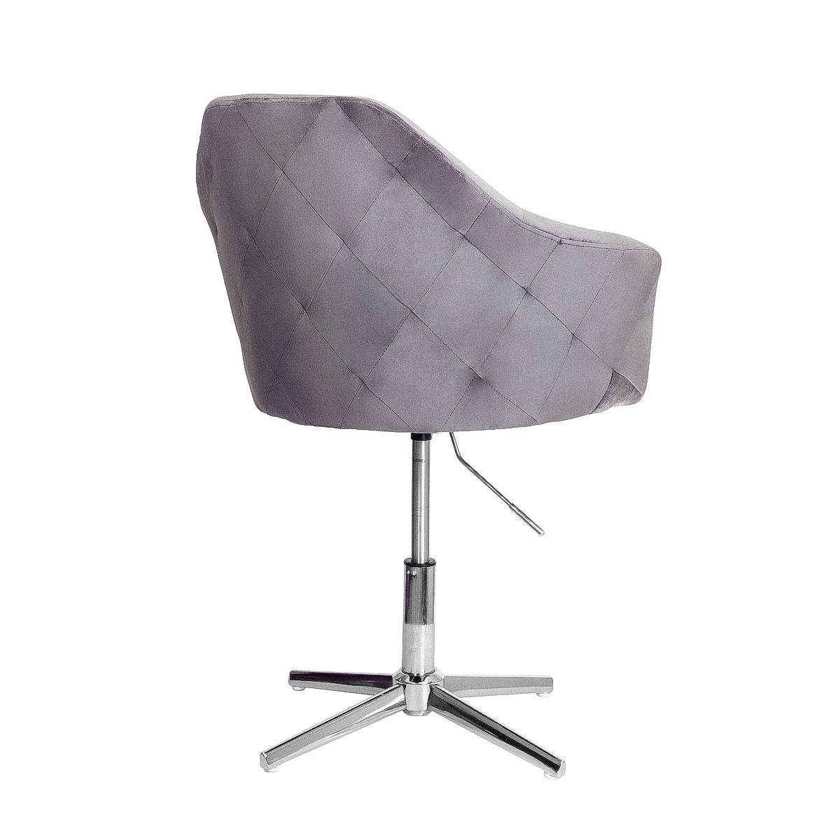 Кресло поворотное Dubai, темно-серый, велюр