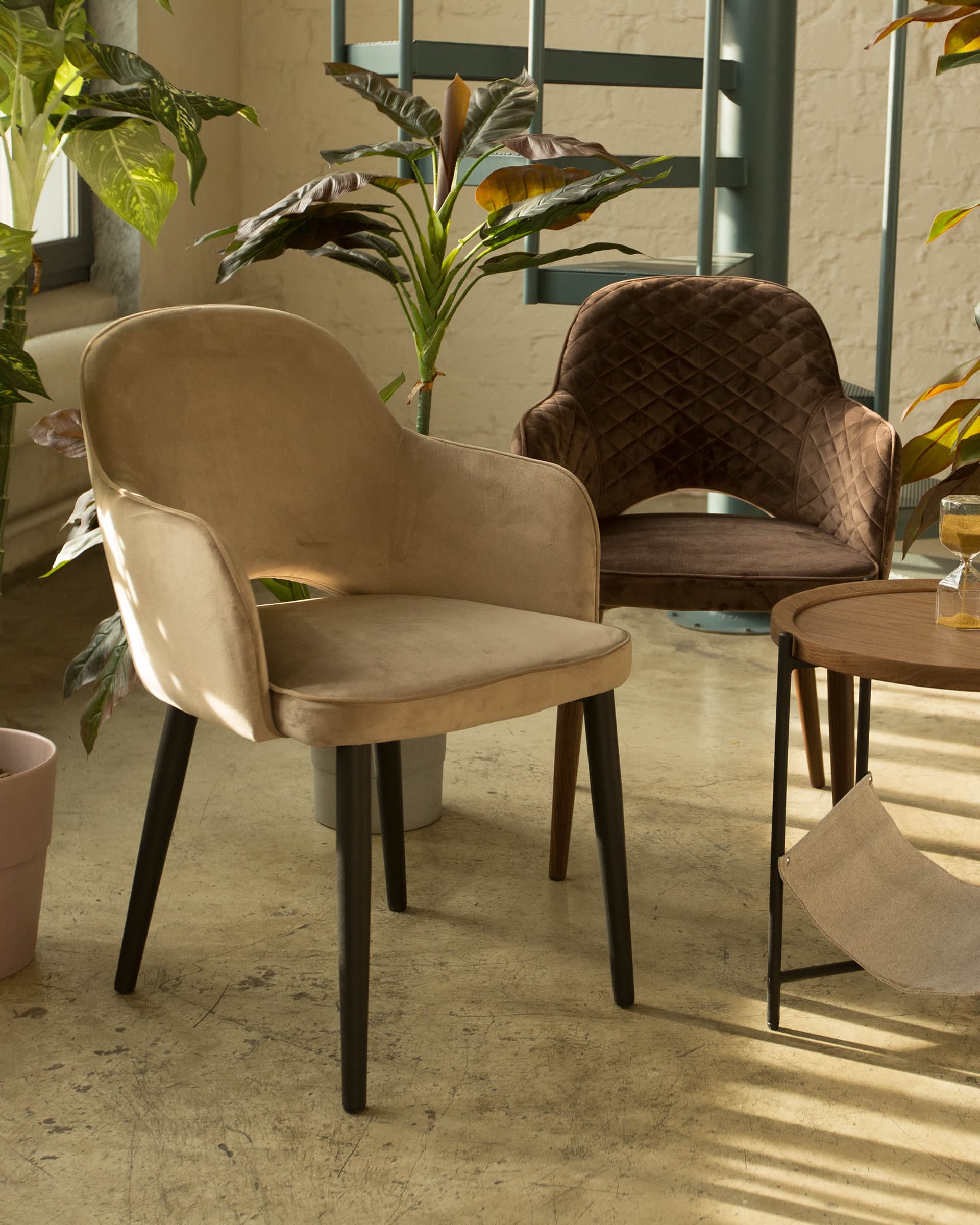 Стул Венера диамант велюр коричневый