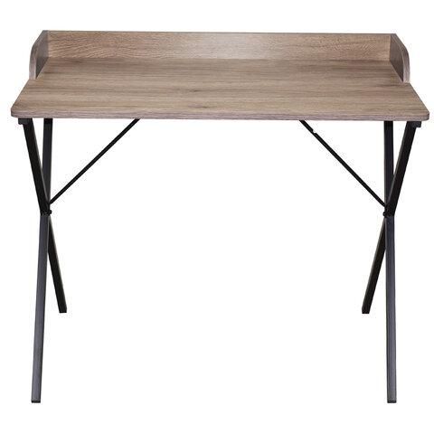 Стол на металлокаркасе BRABIX LOFT CD-008 (ш900*г500*в780мм), цвет морёный дуб, 641863