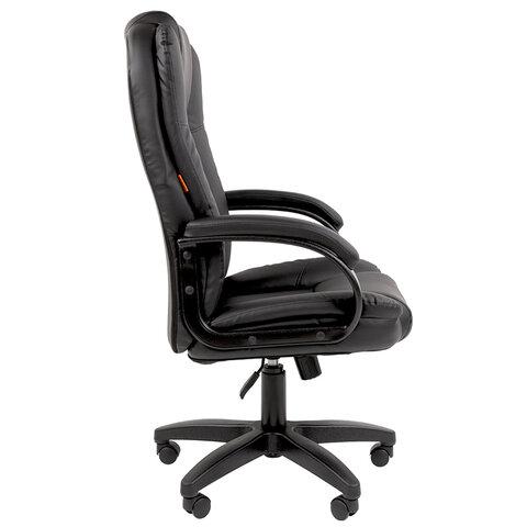 Кресло офисное Chairman CH 600 LT, экокожа, черное, 7158667