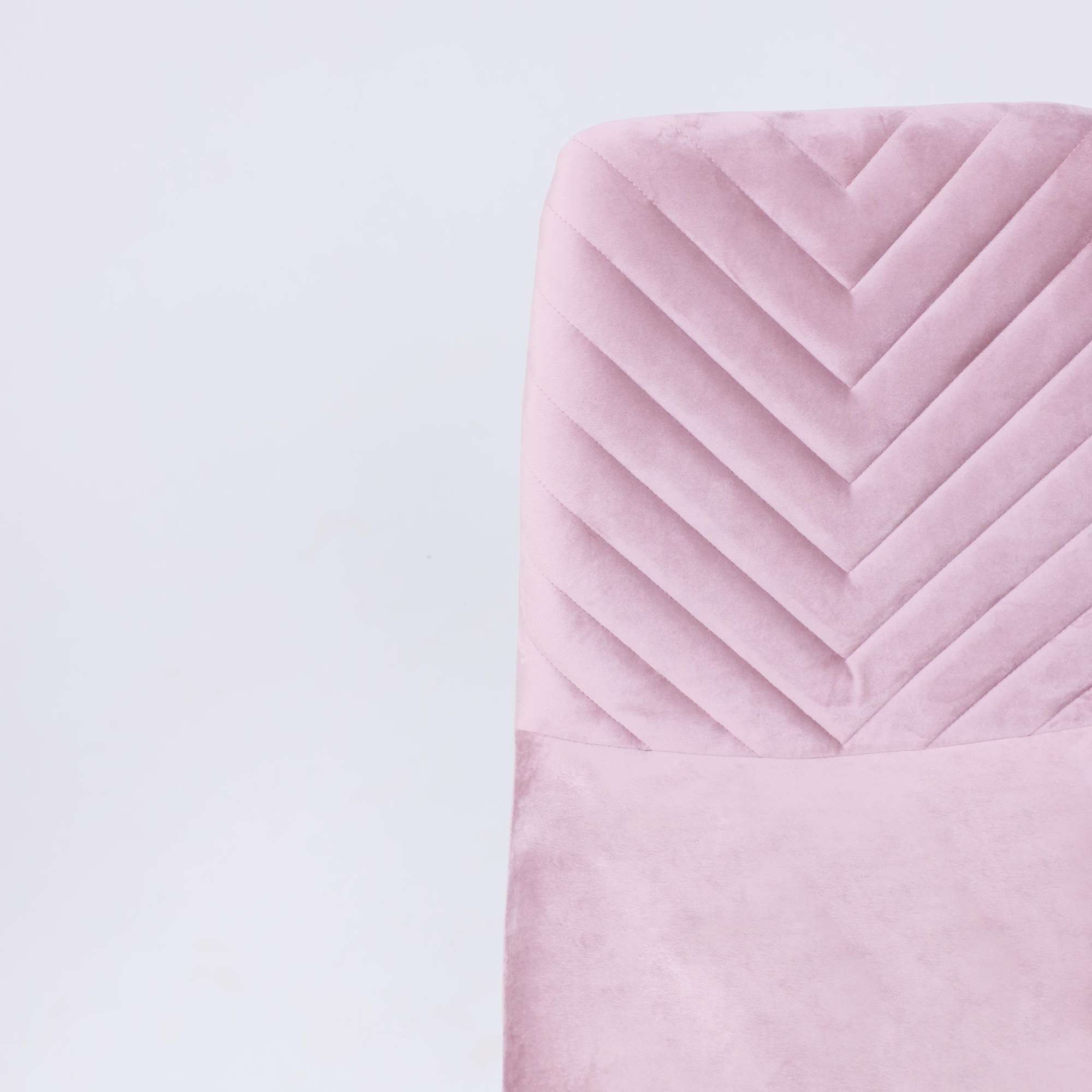 Стул VIOLIN, пыльная роза велюр/белый