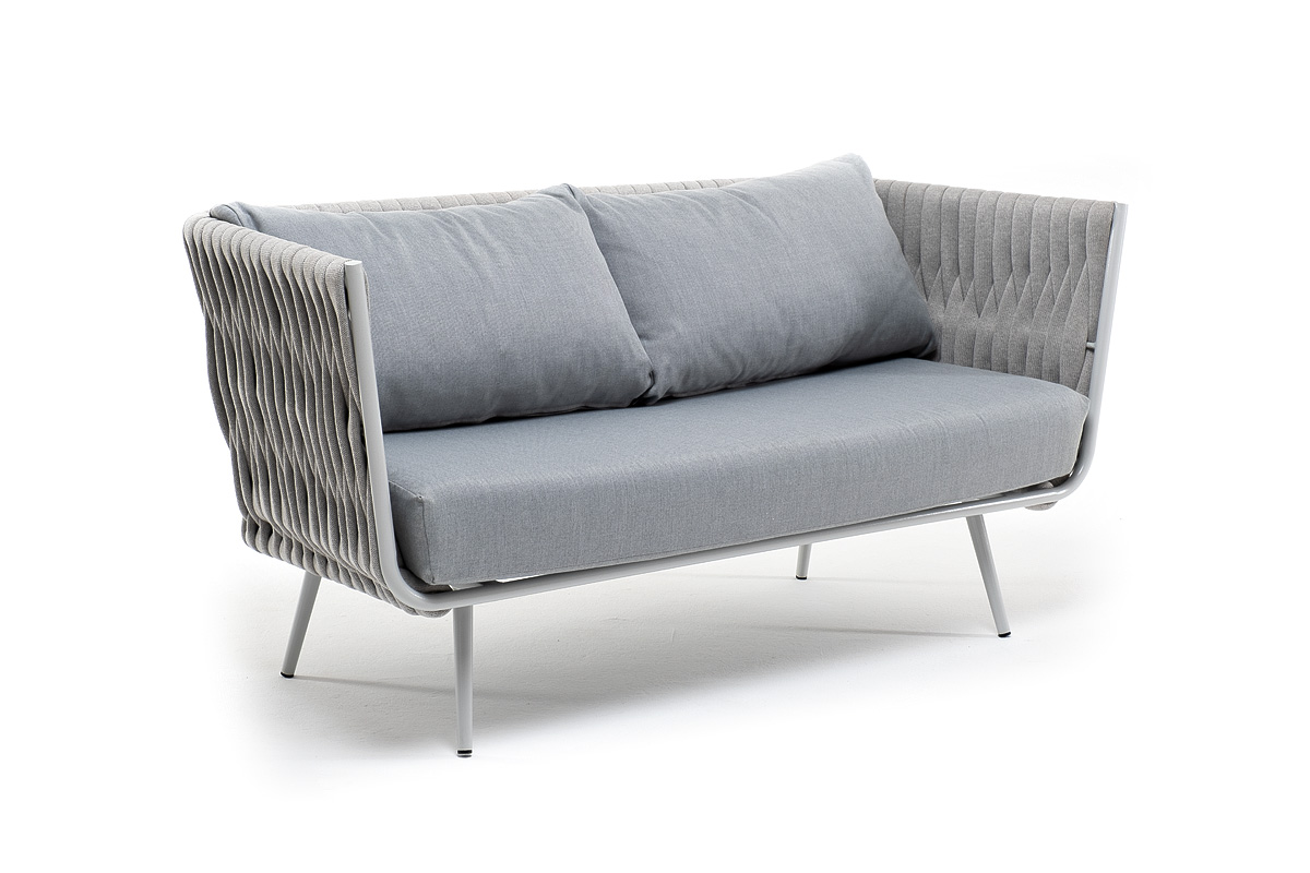 "Монако" диван 2-местный плетеный из роупа