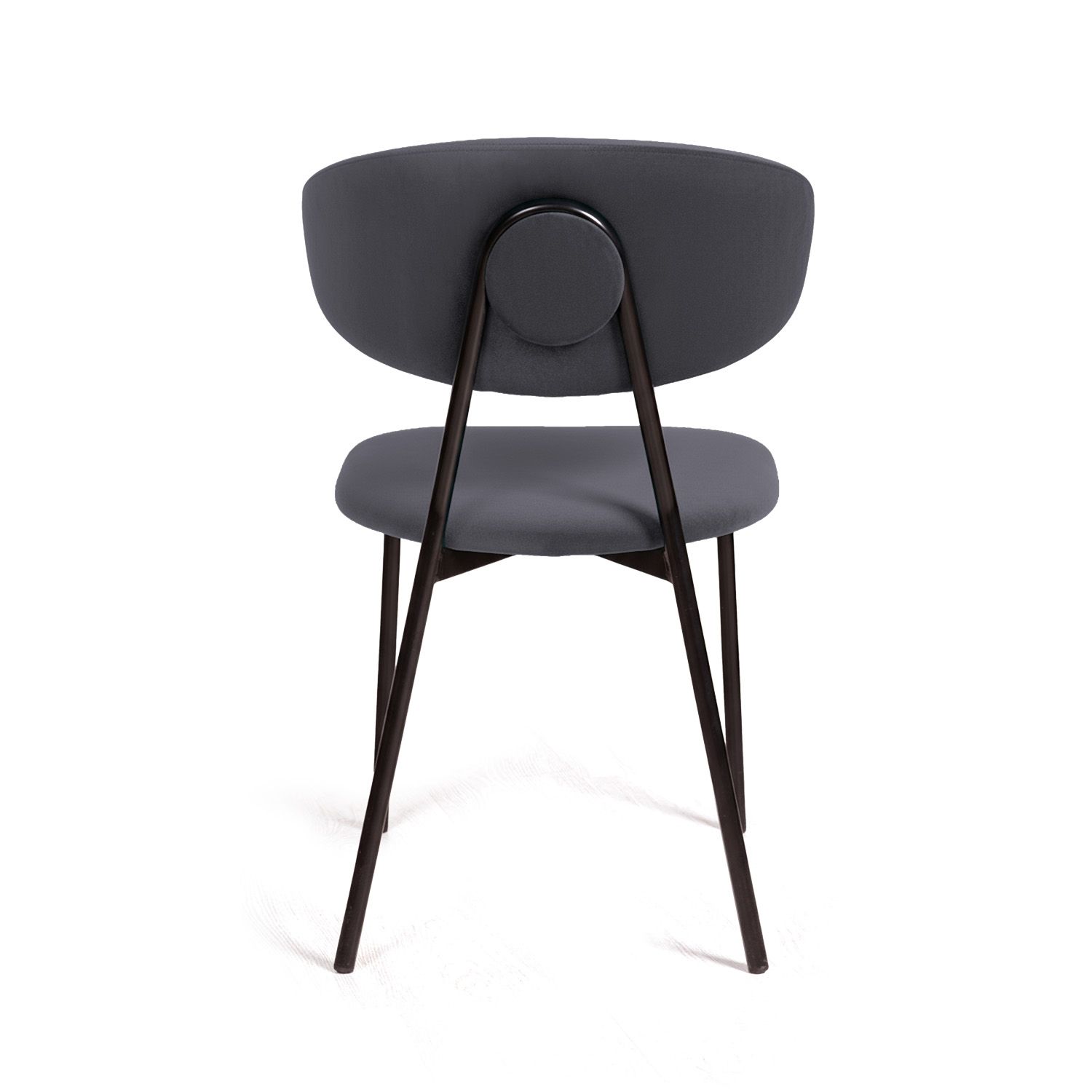 Стул Брэд, бархат серый 27