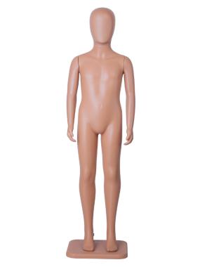 B1RU(MKn-01) Манекен детский пластиковый, безликий, рост 1300 мм, 65х56х69 см