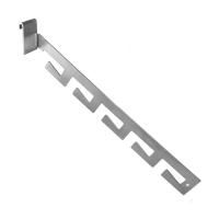 ES112 Кронштейн наклонный с 5-ю крючками, L=300мм, цинк хроматированный цена 169 ₽ ES112 Кронштейн наклонный с 5-ю крючками, L=300мм, цинк хроматированный