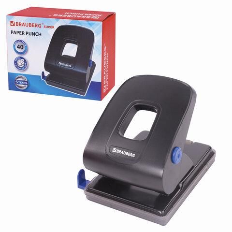 Дырокол металлический BRAUBERG "Extra", до 40 листов, черный, 229093 цена 1 049 ₽ Дырокол металлический BRAUBERG "Extra", до 40 листов, черный, 229093