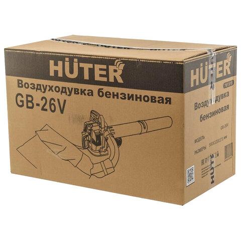 Воздуходувка бензиновая HUTER GB-26V, 750Вт, производ. до 710м3/час, функция пылесоса, 70/13/15