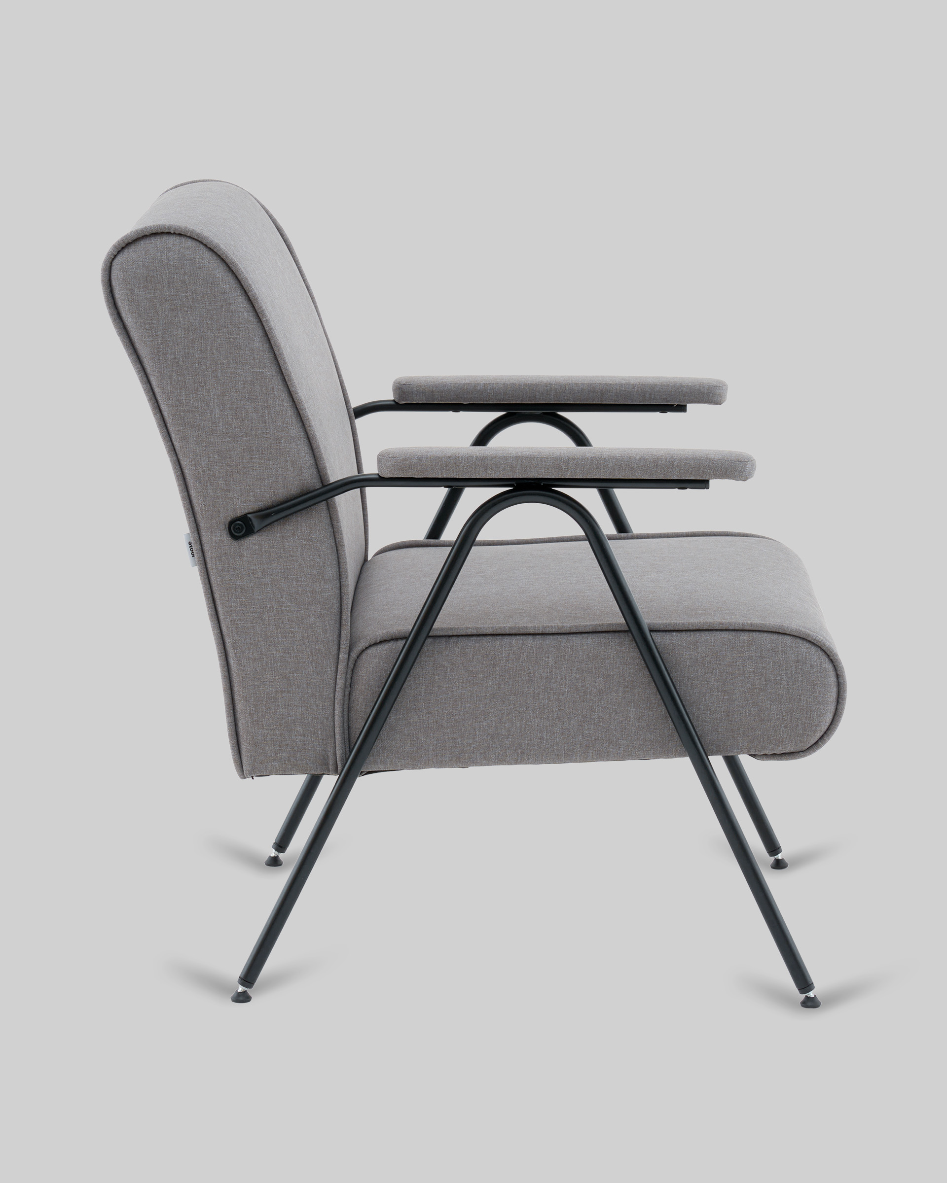 Кресло Эндино рогожка серый