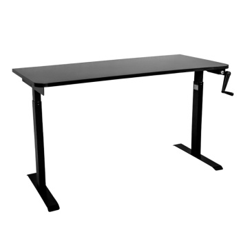 Стол с регулировкой высоты механический LuxAlto LA-T33-M1 черный/черный ЛДСП 160*70*2.5