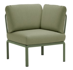 Модуль угловой пластиковый с подушками Komodo Elemento Angolo агава, джунгли