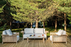 "Мальдивы" лаунж-зона из искусственного ротанга